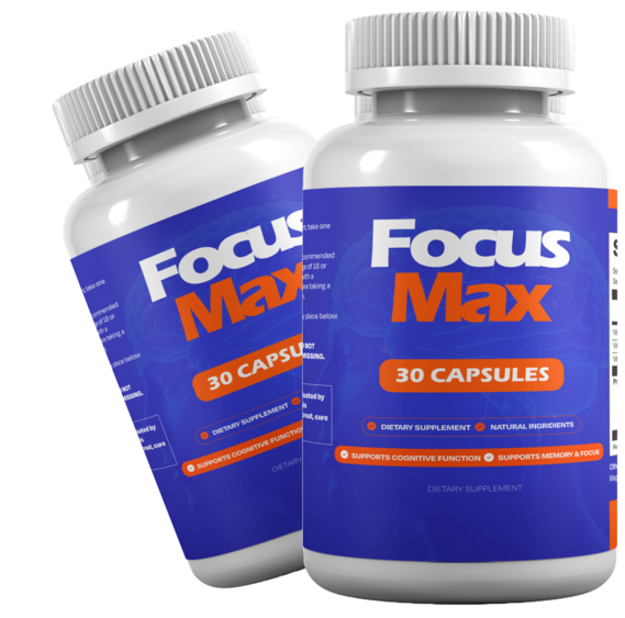 FocusMax cognitive focus supplement bottles